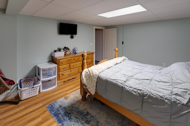 273 Berkshire Rd, Lisbon, NH 03585 - bedroom with a paneled ceiling and wood finished floors