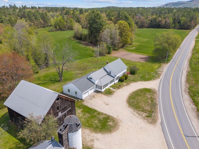 491 Brook Rd, Goshen, NH 03752 - aerial view of property and surrounding area with a forest