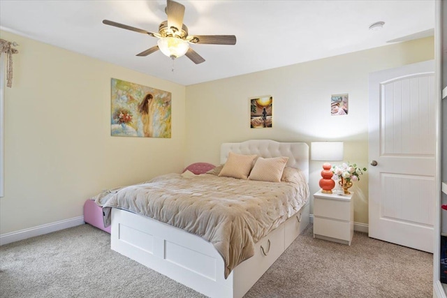 34 Coles Pond Rd, Somersworth, NH 03878 - bedroom with light colored carpet, baseboards, and ceiling fan