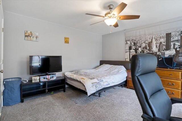 34 Coles Pond Rd, Somersworth, NH 03878 - bedroom featuring carpet and a ceiling fan