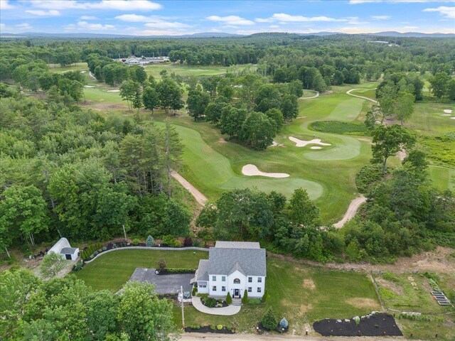 34 Coles Pond Rd, Somersworth, NH 03878 - aerial overview of property's location with a local golf course and a forest