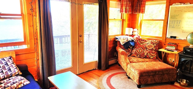 573 Granite Lake Rd, Nelson, NH 03457 - sunroom / solarium with plenty of natural light, baseboard heating, and french doors