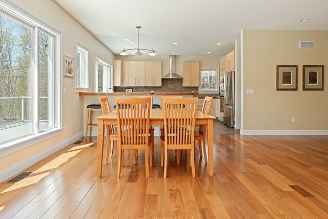 7 Timberbrook N, Dorset, VT 05251 - dining area with plenty of natural light, light wood-style floors, and recessed lighting