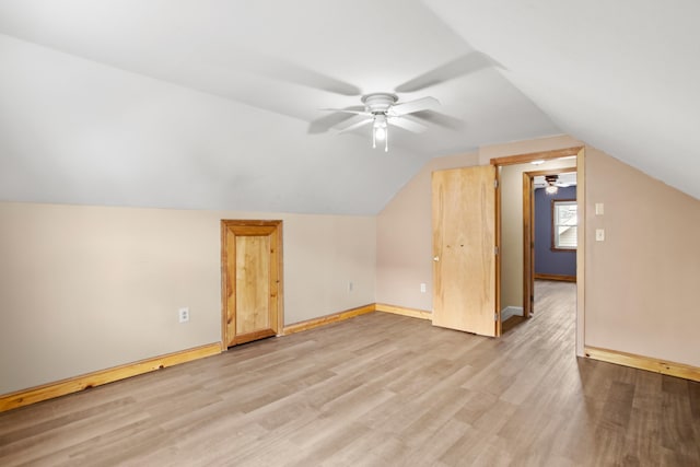 552 Dix St, Manchester, NH 03103 - bonus room with a ceiling fan, wood finished floors, baseboards, and lofted ceiling