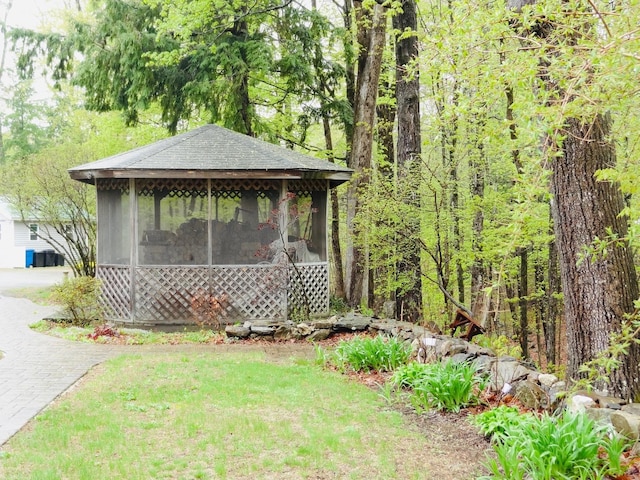328 Main St Unit C, Andover, NH 03216 - view of outbuilding featuring a sunroom