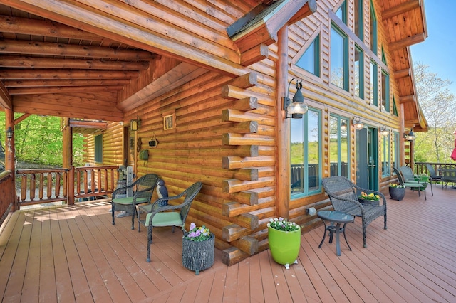 1481 Eaton Rd, Conway, NH 03813 - view of deck