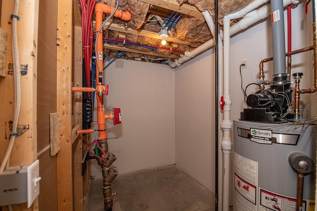 41 Winchester Dr, Hampstead, NH 03826 - utility room featuring gas water heater