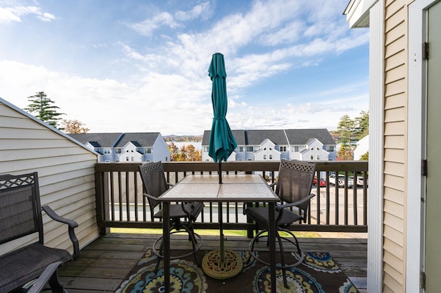 11 Sullivan Way Unit 6, Laconia, NH 03246 - deck with a residential view and outdoor dining area