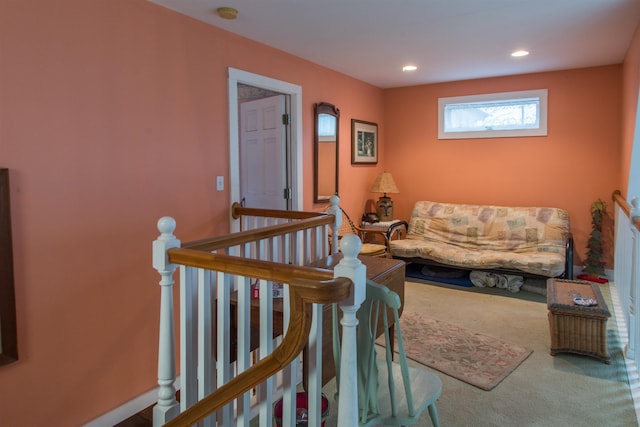 685 Abbot Hill Rd, Wilton, NH 03086 - carpeted living area featuring recessed lighting