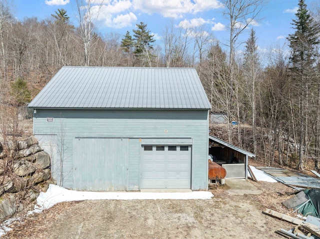 28 Lindsley Cir, Campton, NH 03223 - view of detached garage