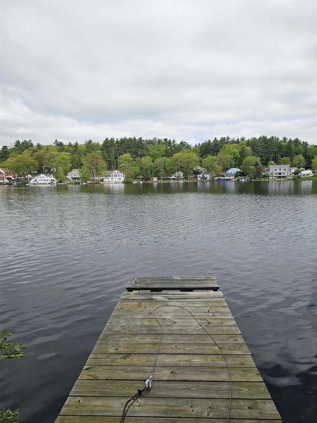 dock with a water view