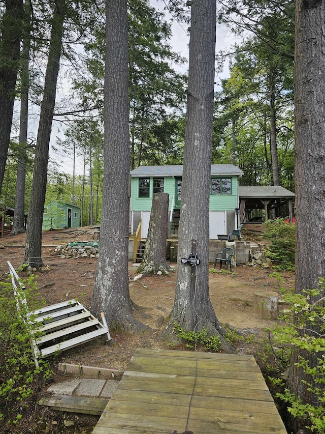 view of front of property