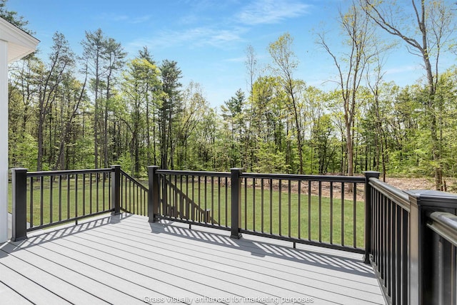 286 S Rd, Brentwood, NH 03833 - wooden terrace featuring a yard