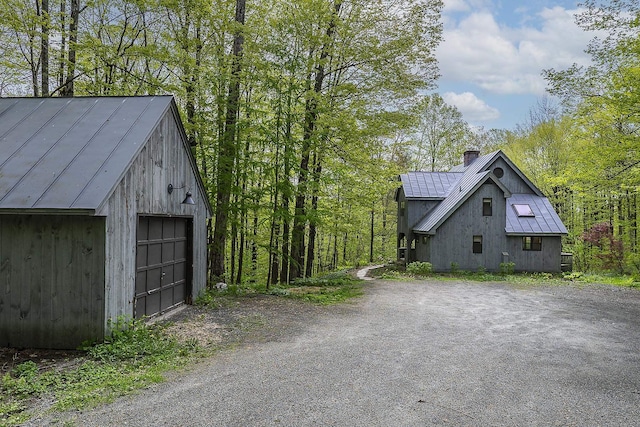 258 Densmore Hill Rd, Hartland, VT 05048 - detached garage featuring driveway