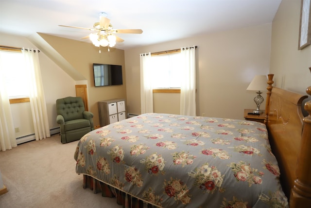 412 Covered Bridge Rd, Irasburg, VT 05845 - carpeted bedroom with a ceiling fan