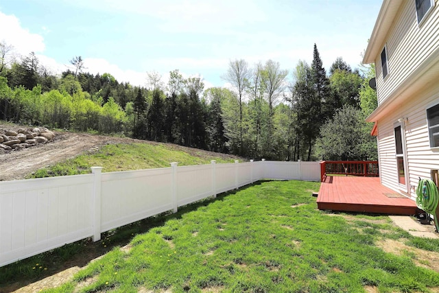 412 Covered Bridge Rd, Irasburg, VT 05845 - view of yard with a wooden deck