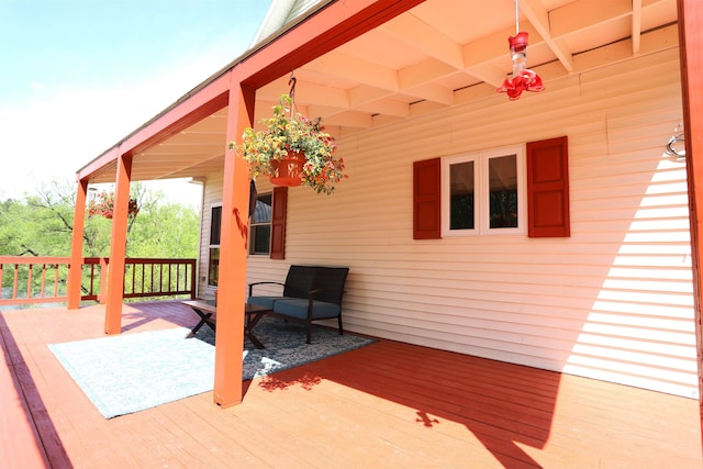 412 Covered Bridge Rd, Irasburg, VT 05845 - view of wooden terrace