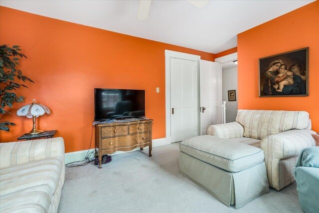 67 Kidder St, Manchester, NH 03101 - carpeted living area featuring baseboards