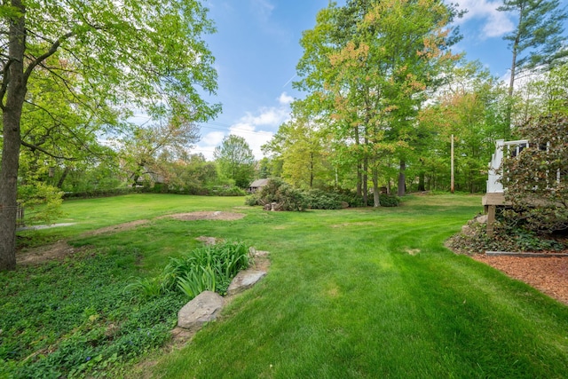 25 Golden Gate Dr, Hooksett, NH 03106 - view of grassy yard with view of scattered trees
