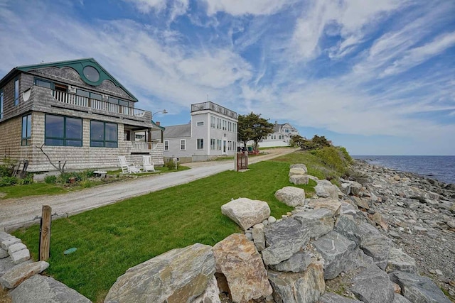 5 Great Boars Head Ave, Hampton, NH 03842 - surrounding community featuring a lawn, a water view, and driveway