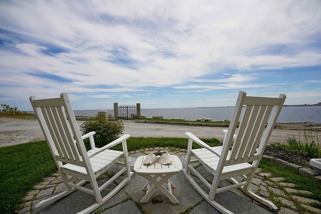 5 Great Boars Head Ave, Hampton, NH 03842 - view of patio featuring a water view