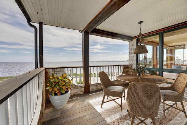 5 Great Boars Head Ave, Hampton, NH 03842 - wooden deck featuring a water view