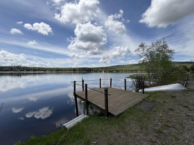 dock with a water view