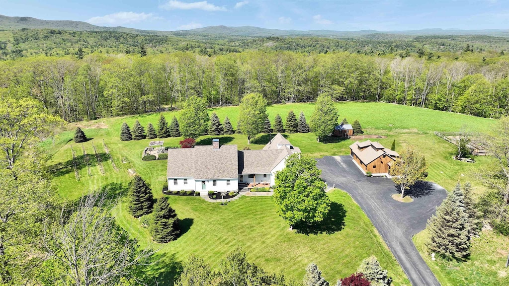 151 Howard Hill Rd, Temple, NH 03084 - aerial view of property and surrounding area featuring a forest