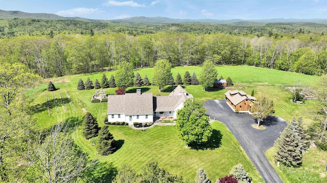 151 Howard Hill Rd, Temple, NH 03084 - aerial view of property and surrounding area featuring a forest
