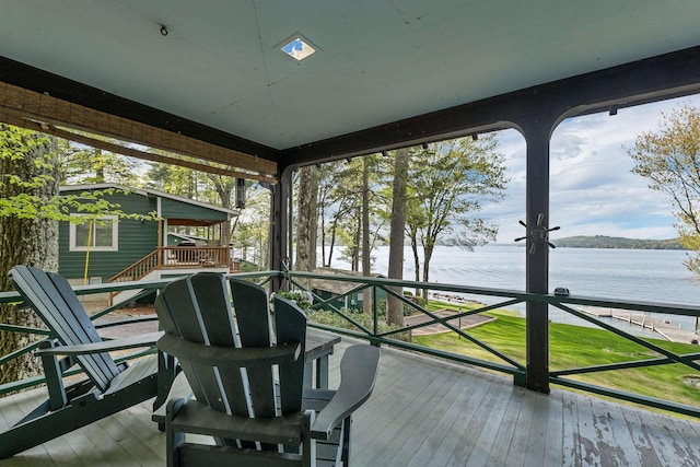 148 Lucerne Ave Unit 15, Laconia, NH 03246 - deck featuring a water view