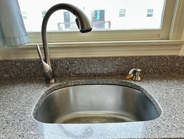 kitchen view of a sink
