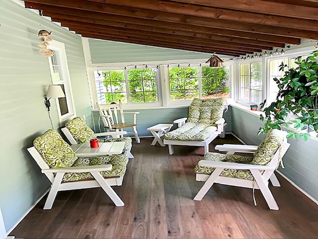 121 Platt Rd, Highgate, VT 05459 - sunroom with wood finished floors and lofted ceiling