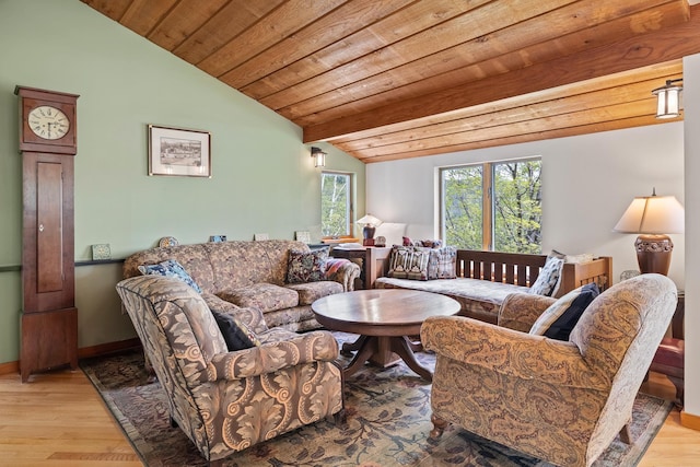 150 Stevens Rd, Lebanon, NH 03766 - living area featuring wood finished floors, wooden ceiling, and baseboards