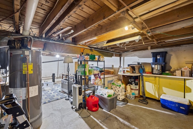 46 Crestwood Dr, Conway, NH 03860 - unfinished below grade area featuring water heater