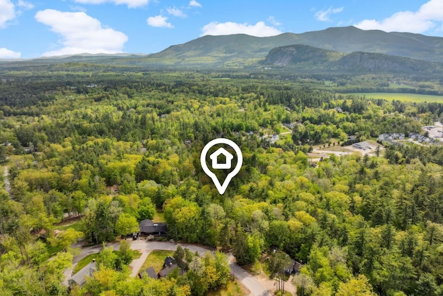 46 Crestwood Dr, Conway, NH 03860 - drone / aerial view of a forest and mountains