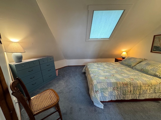 133 Ben Dexter Rd, Topsham, VT 05076 - bedroom with carpet and vaulted ceiling
