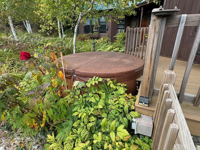 133 Ben Dexter Rd, Topsham, VT 05076 - deck with a hot tub
