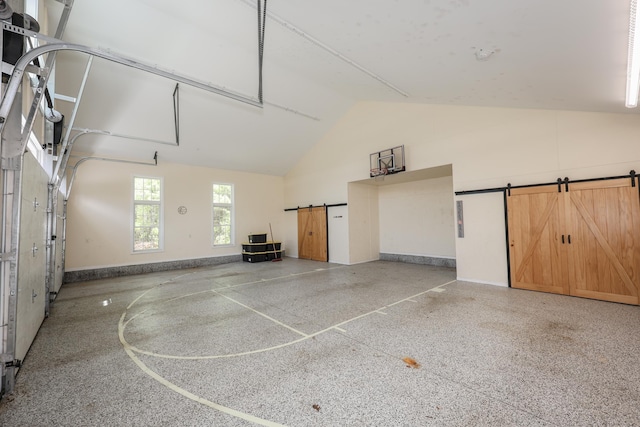 126 Oakcrest Ln, Gilmanton, NH 03237 - garage with baseboards