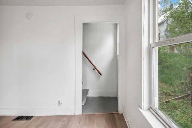 16 Shurtleff Pl, Barre City, VT 05641 - stairway with wood finished floors and baseboards