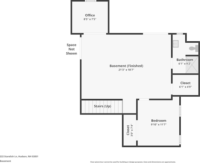 222 Standish Ln, Hudson, NH 03051 - floor plan / room layout