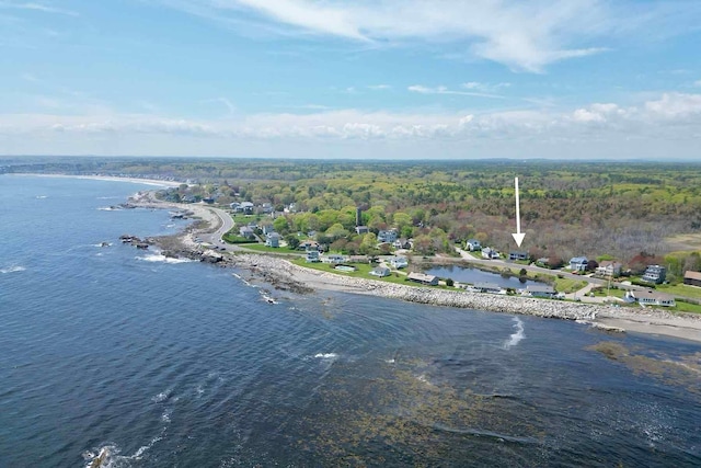797 Ocean Blvd, Rye, NH 03870 - drone / aerial view of a large body of water and a heavily wooded area