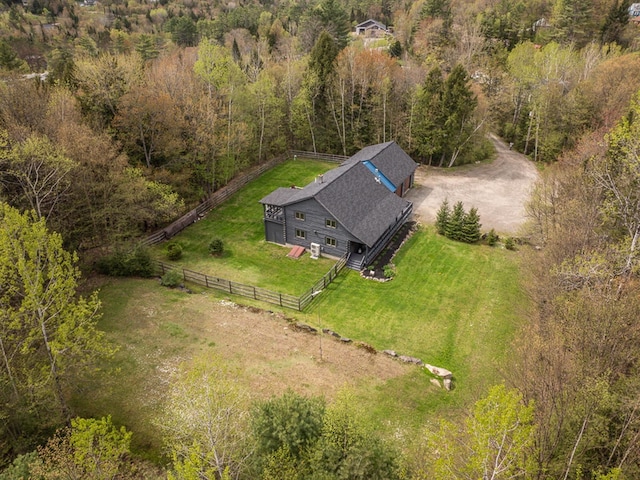 42 Chickadee Ln, Littleton, NH 03561 - view from above of property with a heavily wooded area