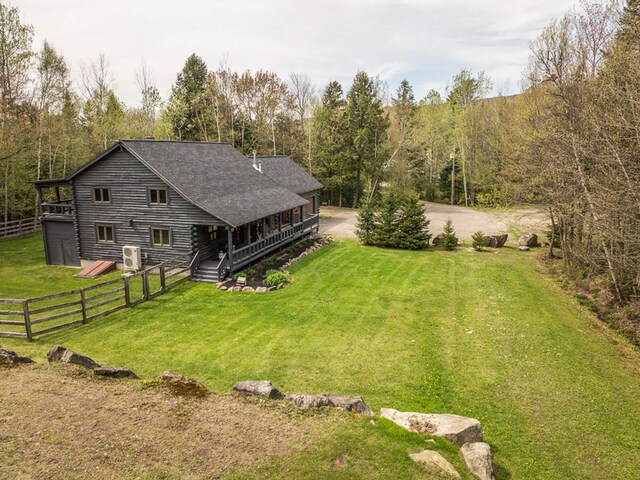 42 Chickadee Ln, Littleton, NH 03561 - aerial view of property and surrounding area with a heavily wooded area