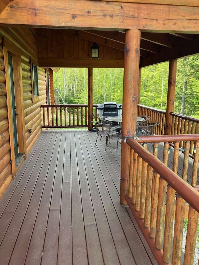 42 Peak Vista Ln, Madison, NH 03849 - view of deck