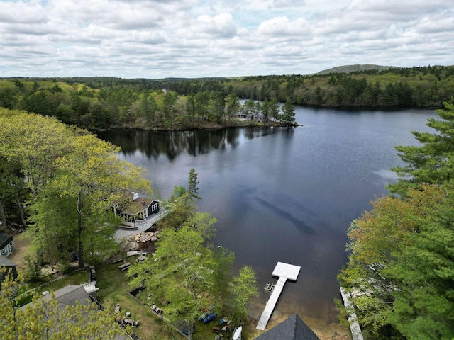 29 Cove Rd, Nottingham, NH 03290 - aerial view of property's location with a forest and a nearby body of water