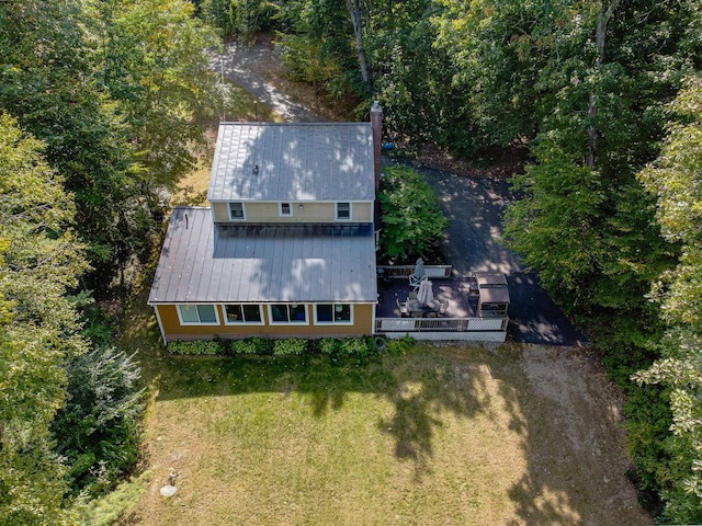 111 Shore Dr, Henniker, NH 03242 - view of subject property with a heavily wooded area