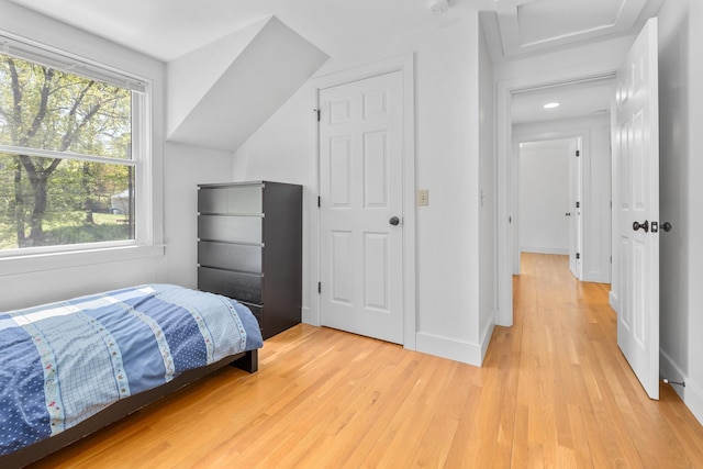 4 Oleary Ave, Hanover, NH 03755 - bedroom with attic access, light wood-style floors, recessed lighting, and baseboards