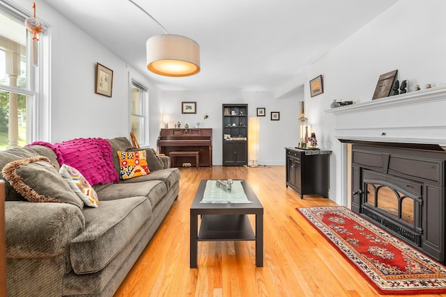 4 Oleary Ave, Hanover, NH 03755 - living area featuring a fireplace and light wood-style flooring
