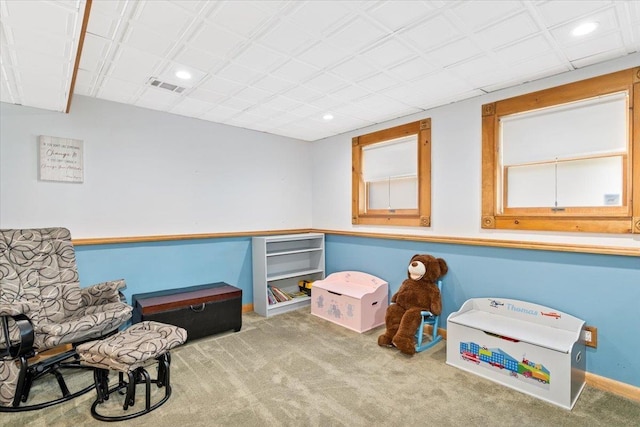 8 Bowman Ct, Merrimack, NH 03054 - living area with carpet, recessed lighting, and baseboards