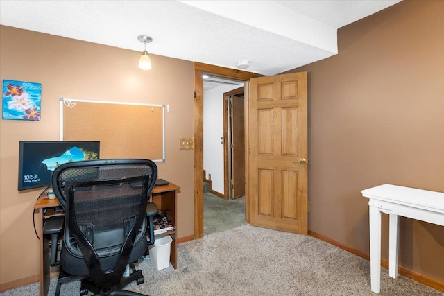 8 Bowman Ct, Merrimack, NH 03054 - office area featuring carpet and baseboards